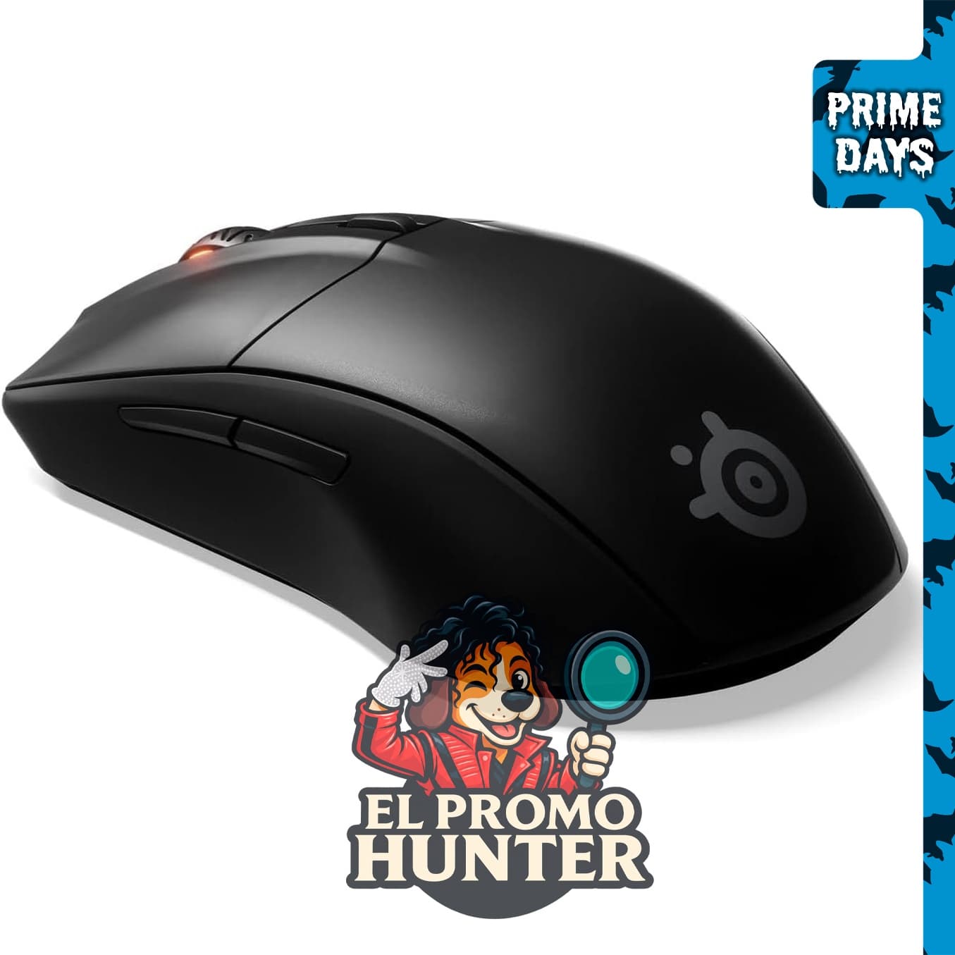 SteelSeries Rival 3, mouse inalámbrico para videojuegos con conexión dual 2.4 GHz y Bluetooth 5.0.