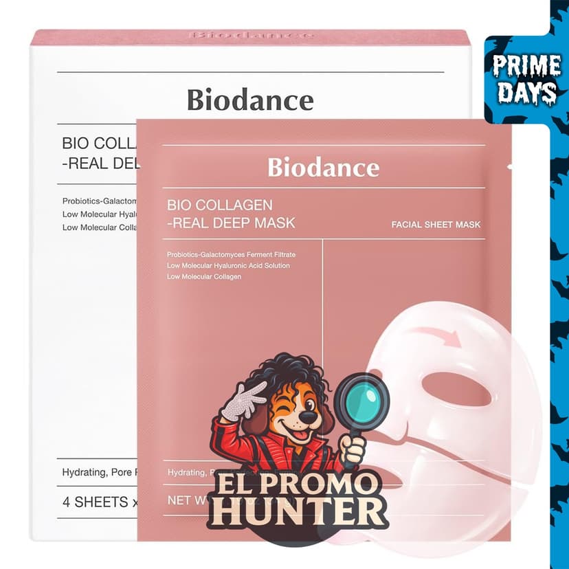 BIODANCE Máscara profunda de bio-colágeno, mascarilla facial hidratante de hidrogel para uso nocturno.