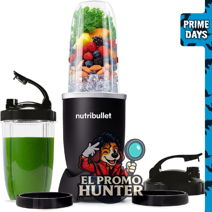 Nutribullet® Pro+ Licuadora personal, 1200W, color negro mate, modelo N12-1001MK.