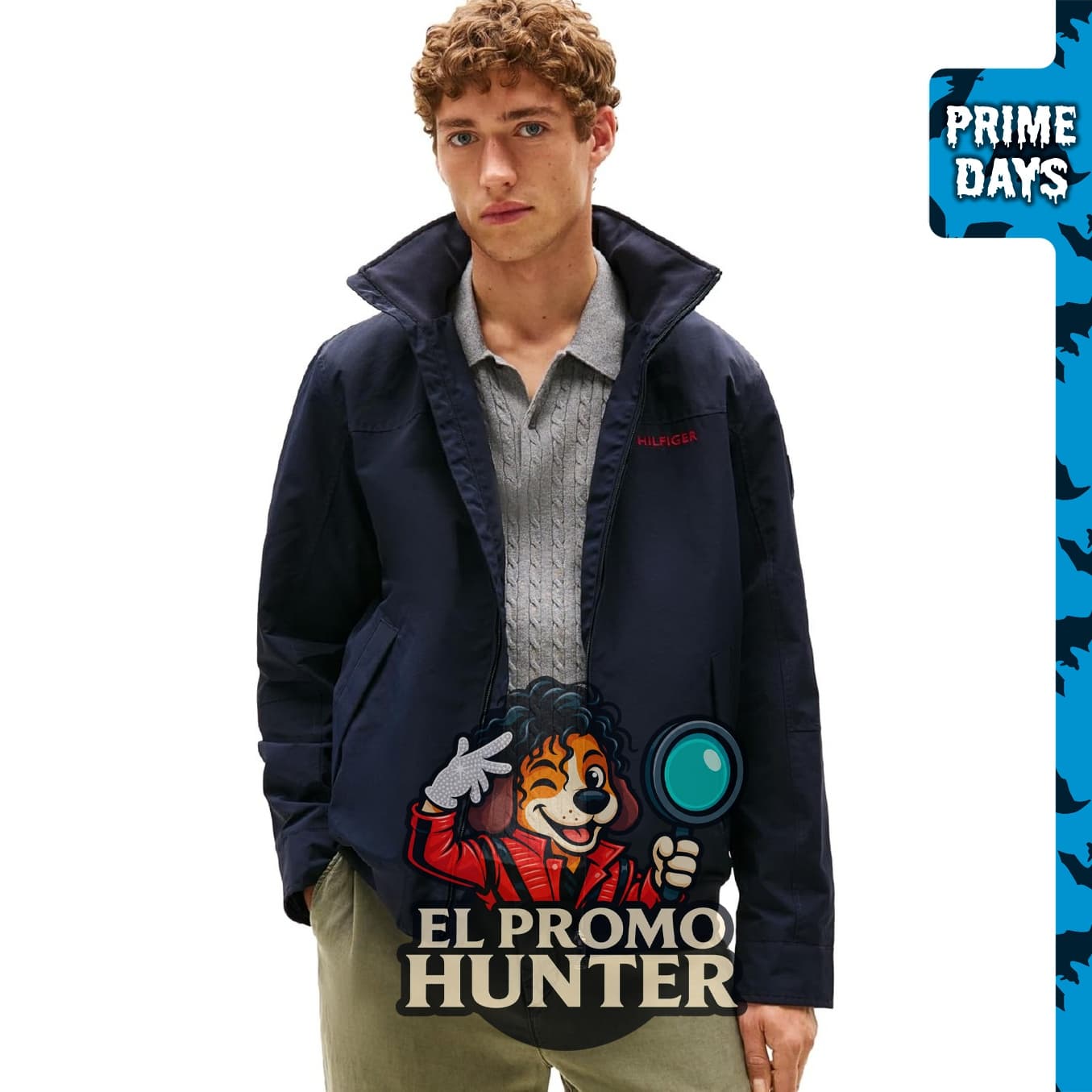 Chaqueta bomber Regatta ligera e impermeable para hombre de Tommy Hilfiger.