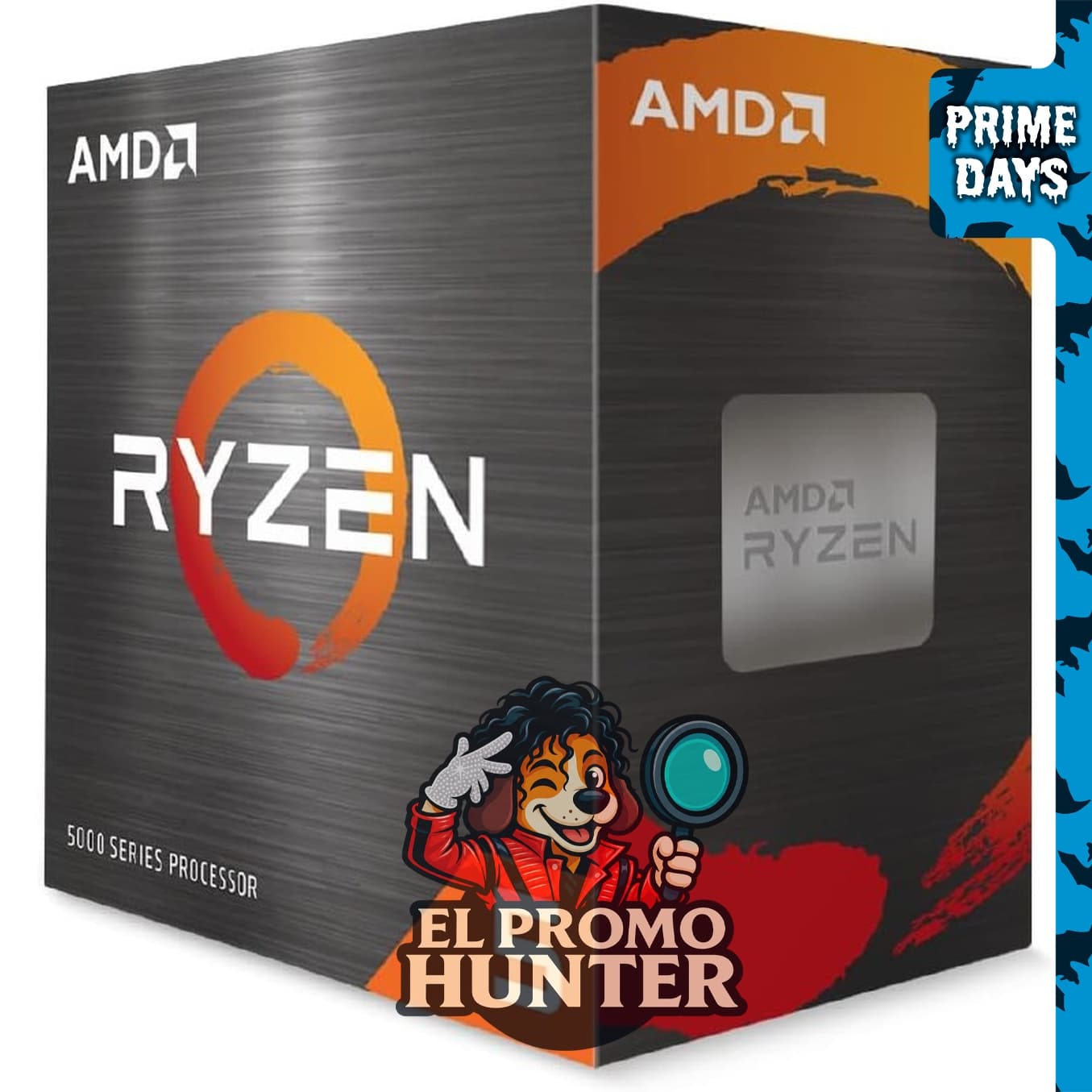 AMD Ryzen 5 5500 - Procesador de escritorio de 6 núcleos y 12 hilos con enfriador Wraith Stealth.