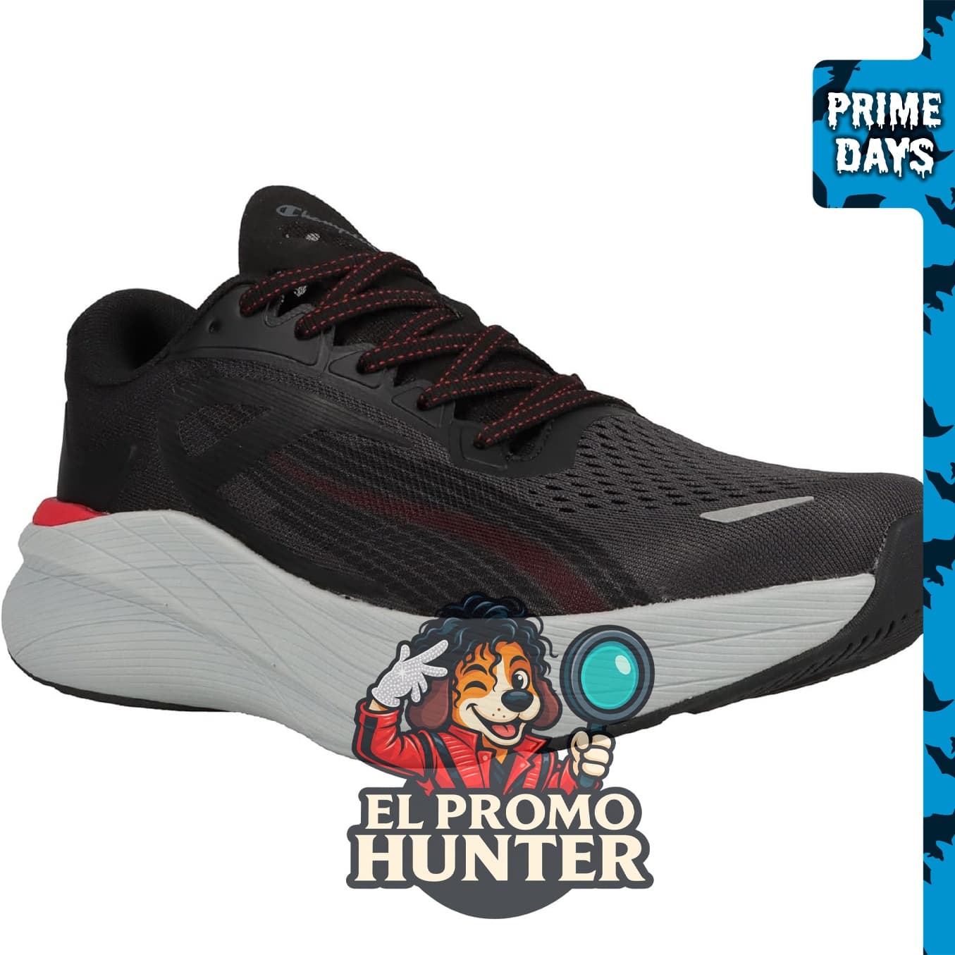 Champion Acceleron para hombre, zapato deportivo con diseño ligero y suela de goma.