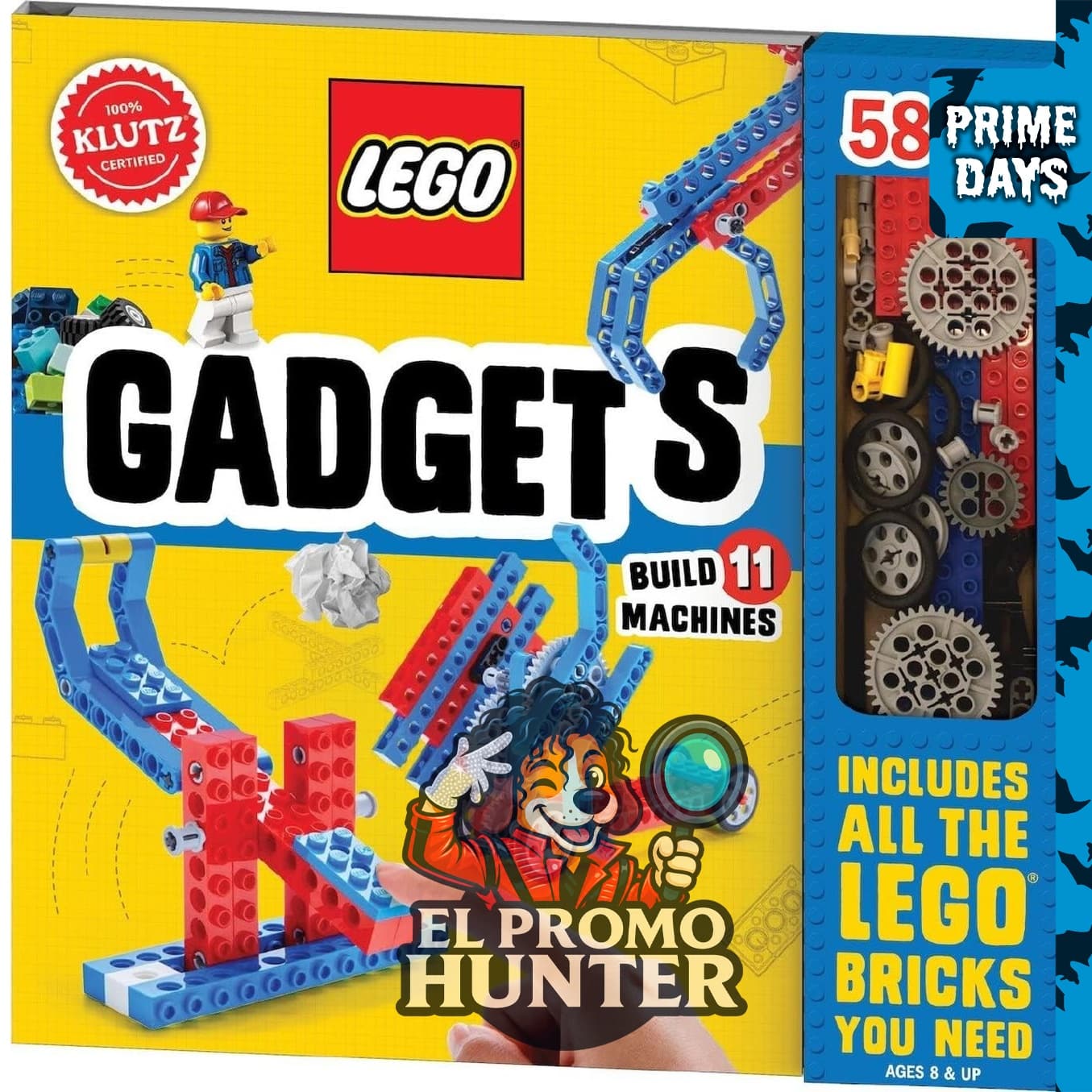 LEGO Gadgets (Klutz Science/STEM Activity Kit) 26 cm x 2 cm x 25.4 cm.