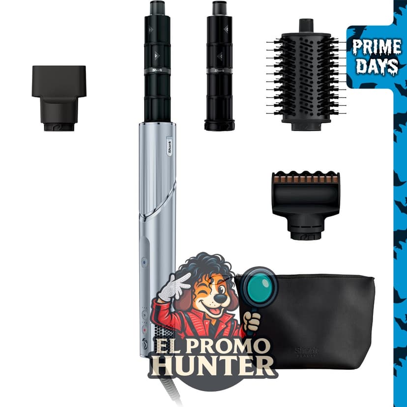 Shark FlexStyle 4 en 1, sistema de peinado y secado de aire, color azul glacial.