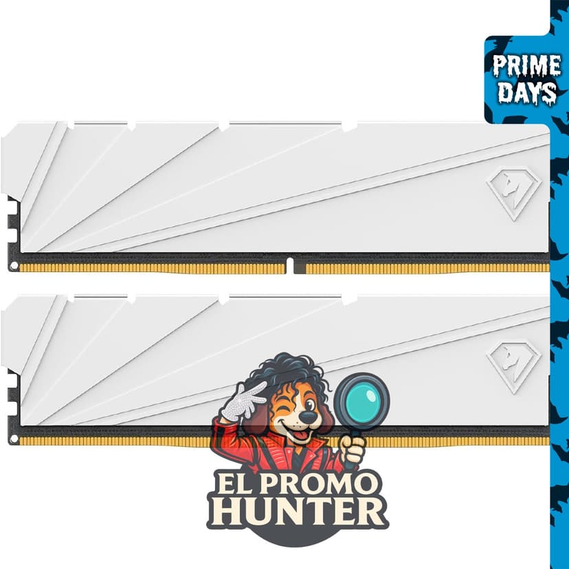 Netac DDR4 DRAM 32GB Kit 16GBx2 C16 3200MHz XMP 2.0, RAM de doble canal, 1.35V, 288-Pin.