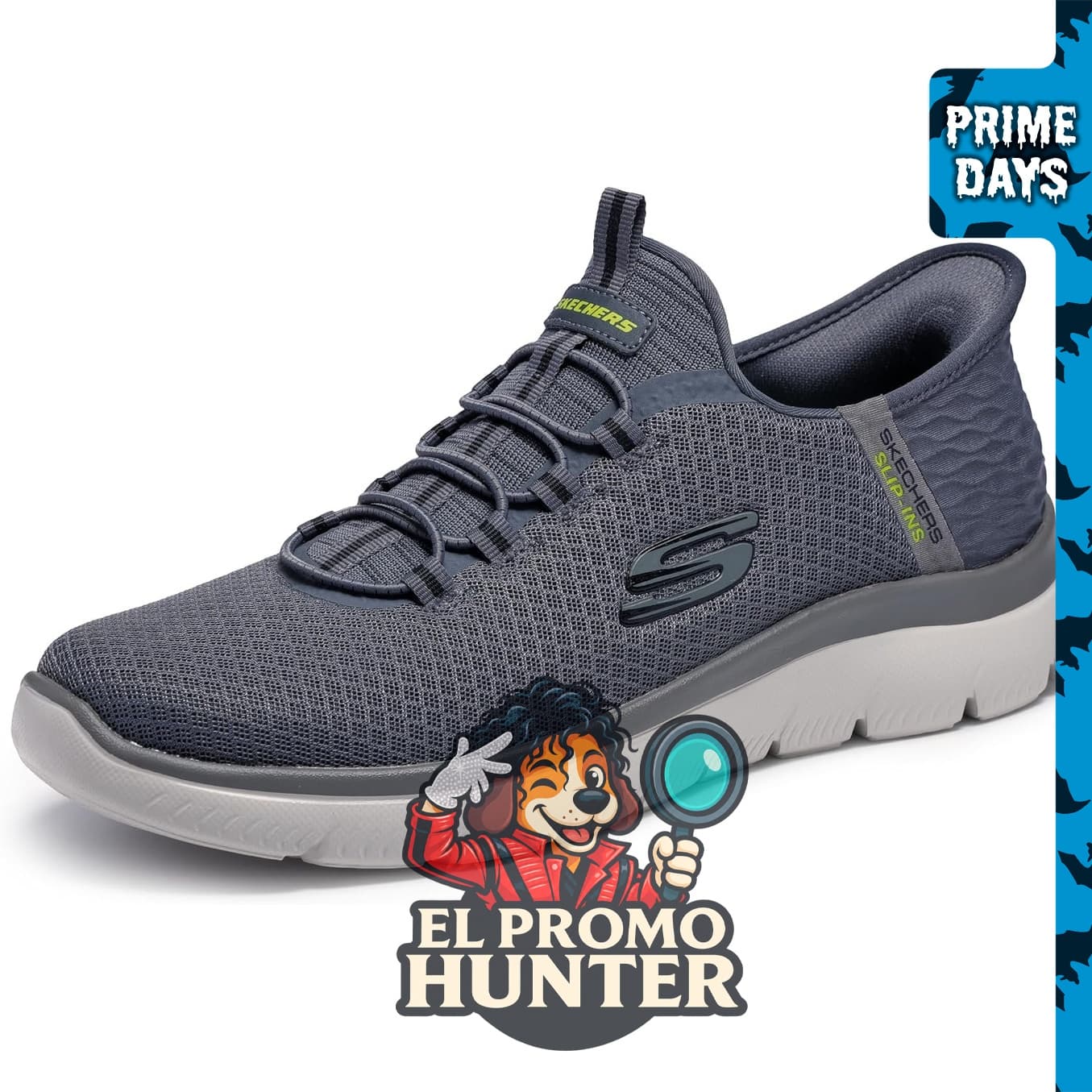 Skechers Zapatillas Summits para hombre, diseño técnico y funcional.
