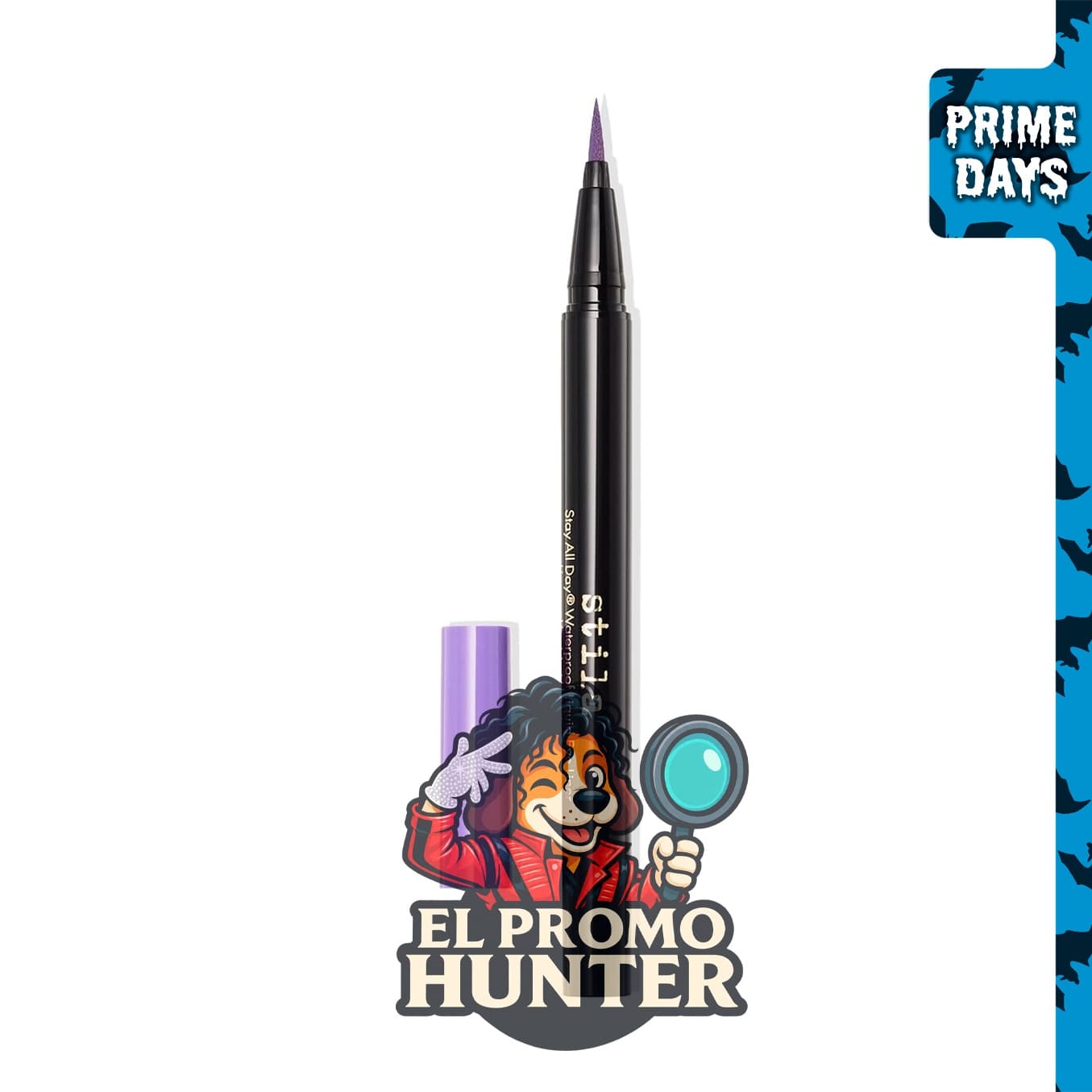 Stila Stay All Day Waterproof Liquid Eye Liner, delineador líquido resistente al agua.