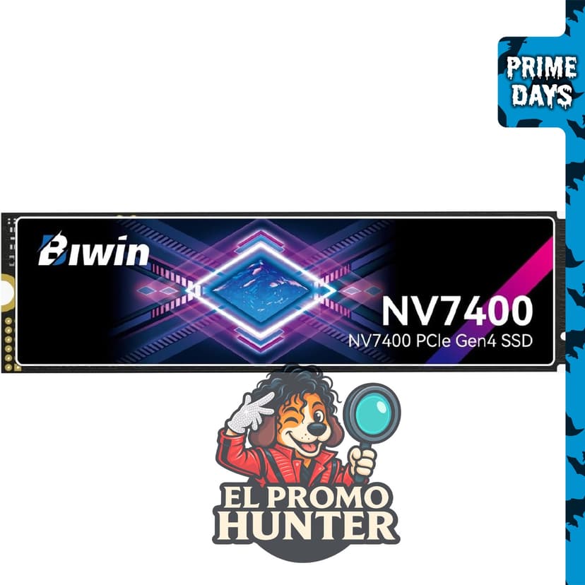 BIWIN Black Opal NV7400 SSD de 4 TB, velocidad de lectura de hasta 7450 MB/s, NVMe M.2 2280 PCIe 4.0.
