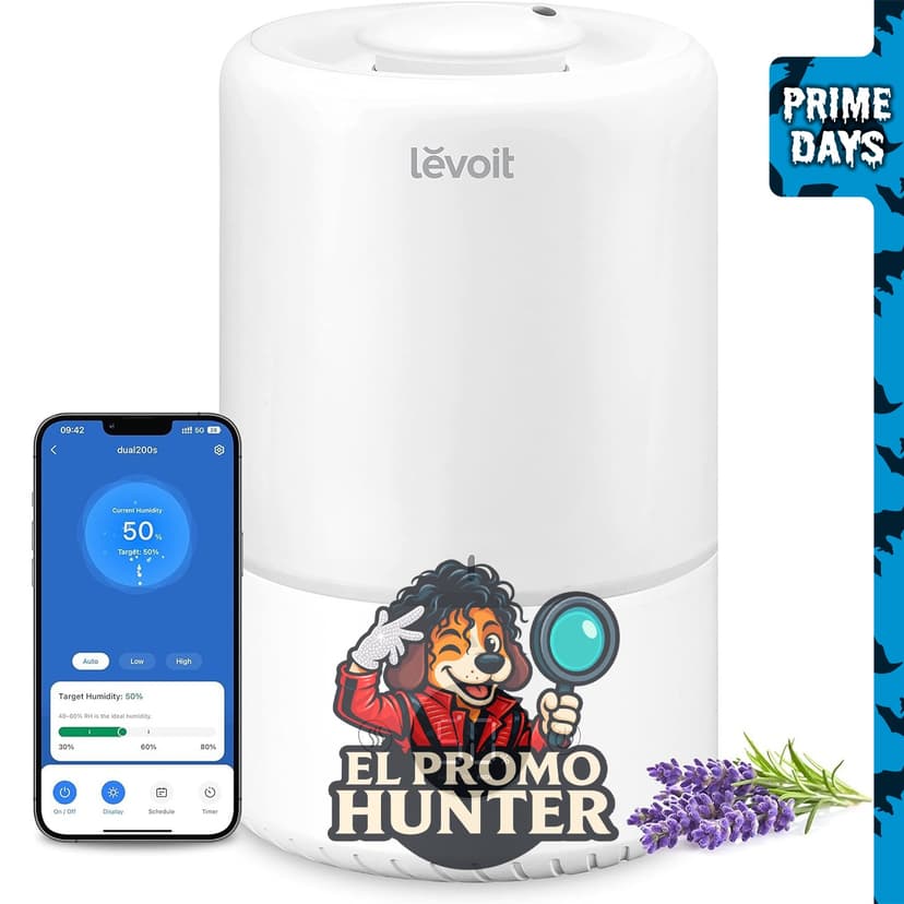Levoit Humidificadores inteligentes de llenado superior de niebla fría.