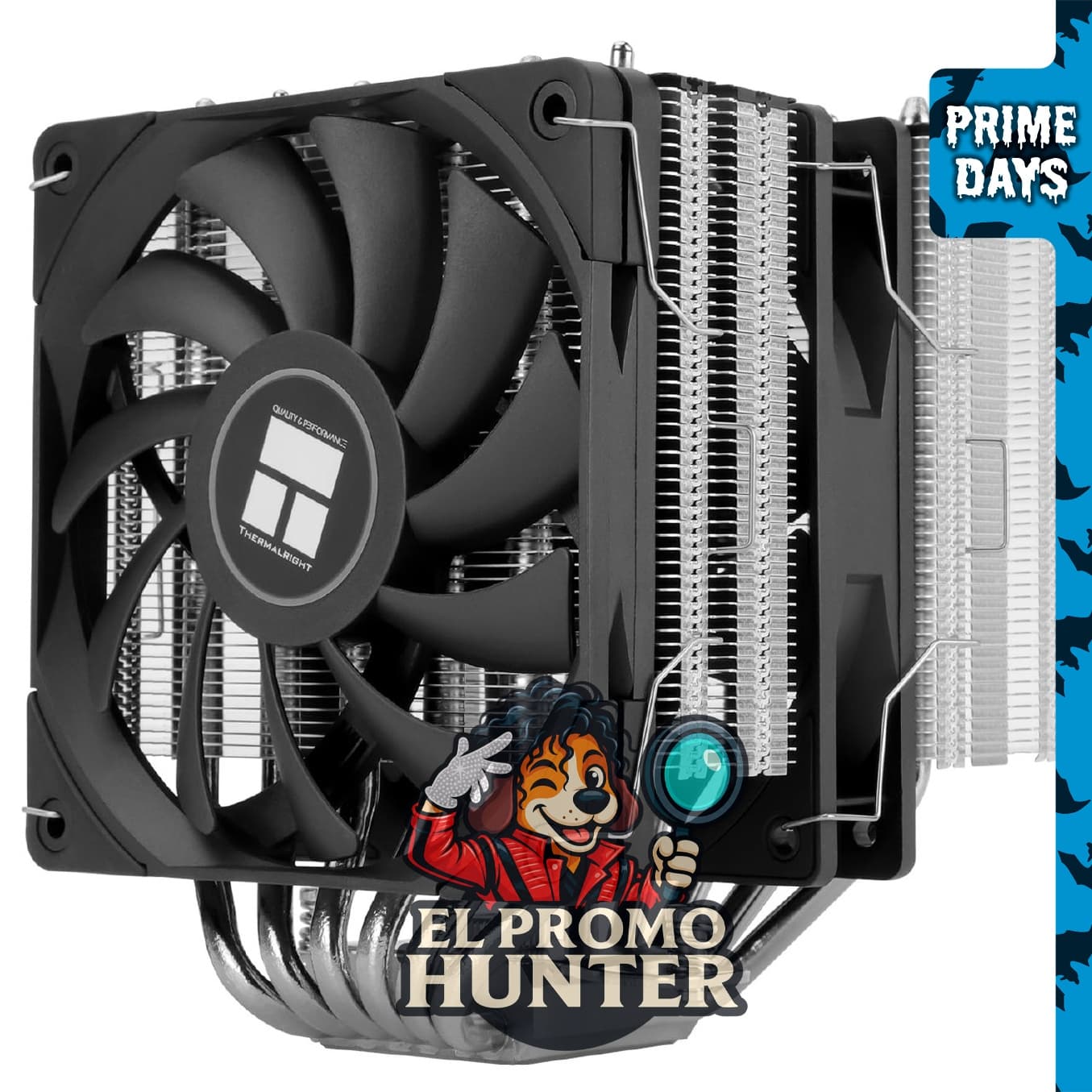 Thermalright Royal Knight 120 SE, enfriador de aire para CPU con 6 tubos de calor y ventiladores PWM duales.