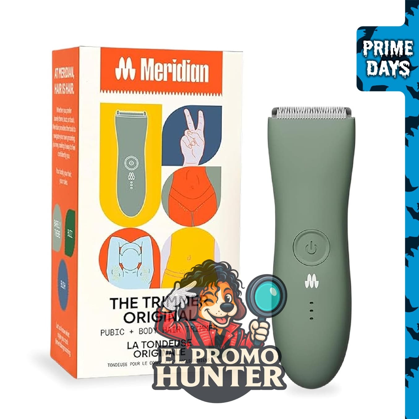 MERIDIAN The Trimmer Original, recortadora corporal para hombres y mujeres.