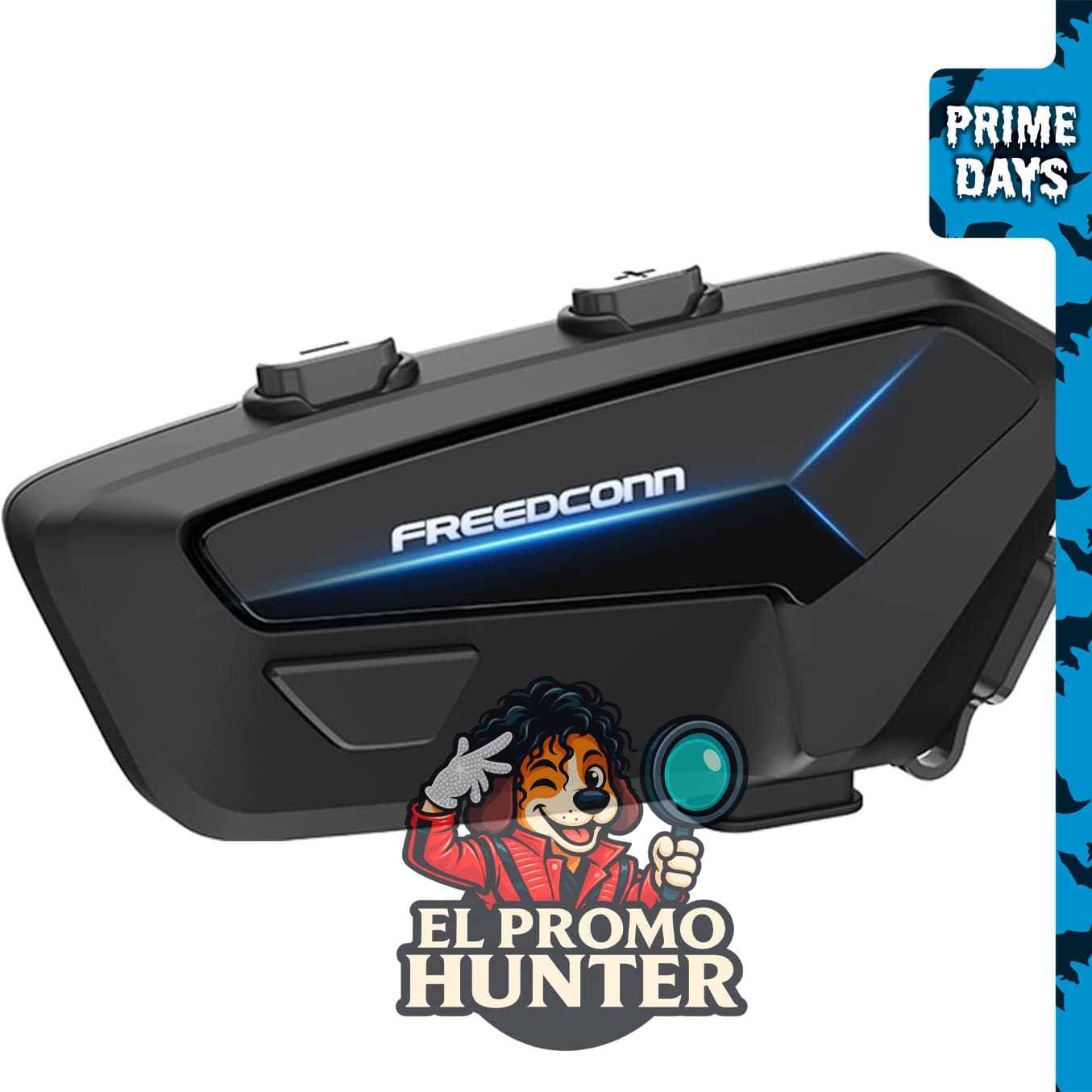 FreedConn FX Plus Headset Bluetooth para motocicleta, intercomunicador de malla de 16 vías.