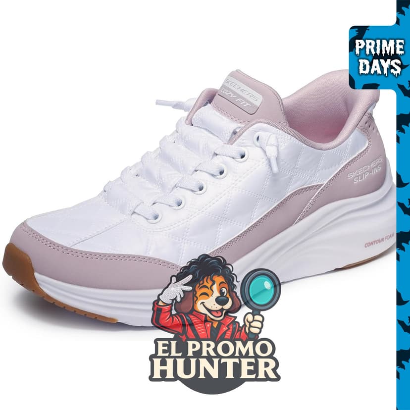 Skechers Ajuste cómodo de espuma de contorno para mujer, zapatos con diseño ergonómico.