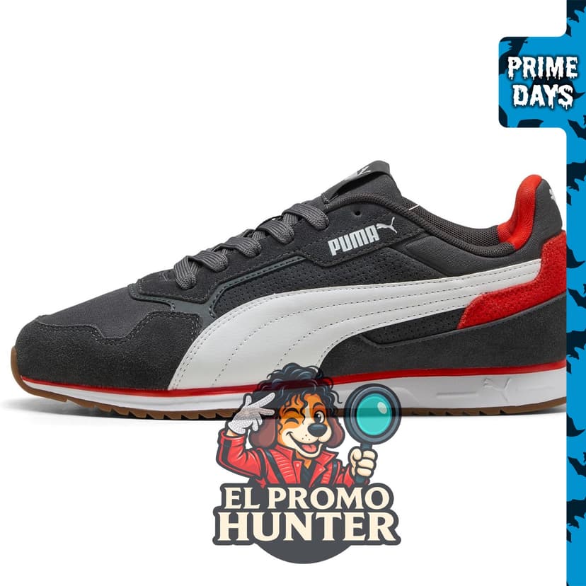 PUMA Hombres Softride St Miller Lace Up, zapatillas casuales en color marrón.