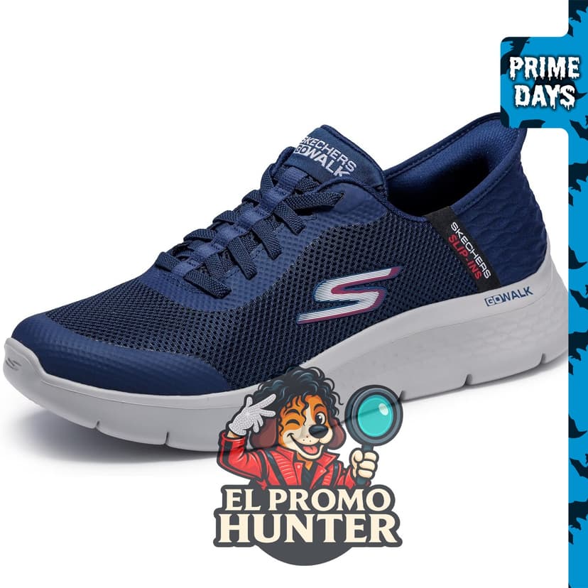 Skechers Slip-ins Go Walk Flex Hands Up para hombre, calzado cómodo y ligero.