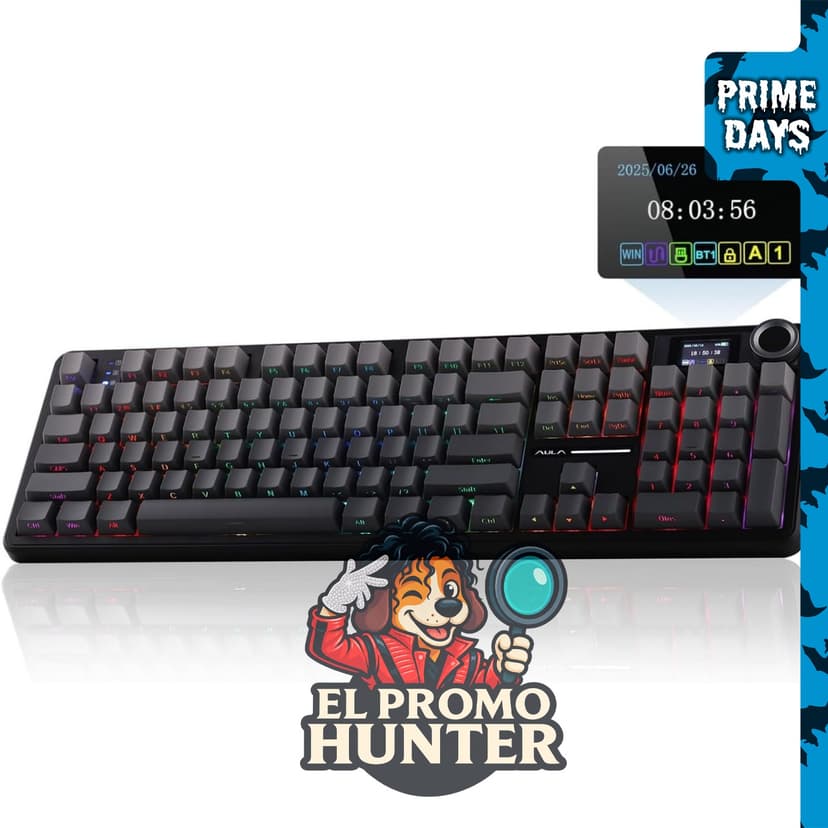 EPOMAKER X Aula F108 PRO Teclado inalámbrico para juegos con pantalla.