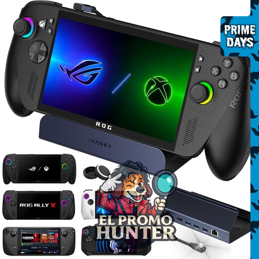 iVANKY ROG Ally Dock, estación de acoplamiento 8 en 1 para Xbox Ally X (2025).