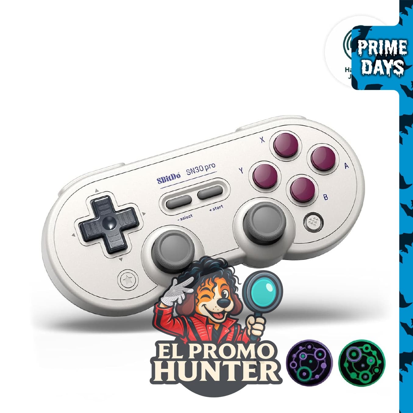 Controlador inalámbrico Bluetooth 8Bitdo Sn30 Pro, edición G Classic para Nintendo Switch.