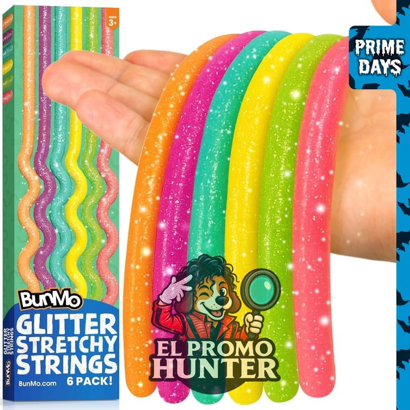 BUNMO Juguetes sensoriales con cuerdas elásticas, diseñados para niños a partir de 3 años.