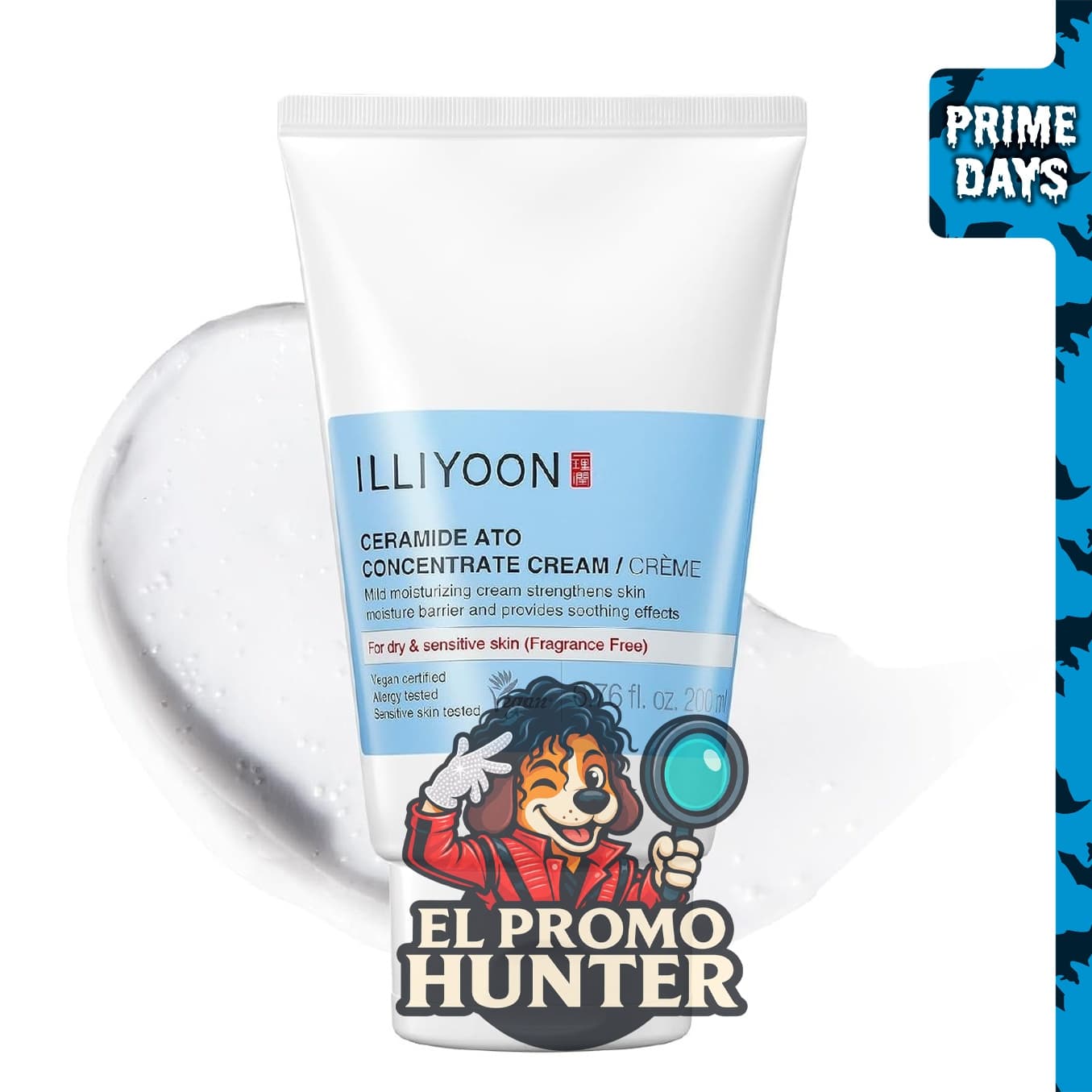 Illiyoon Ceramide Ato Concentrate Cream, crema hidratante para piel seca y sensible, 100 horas de hidratación.