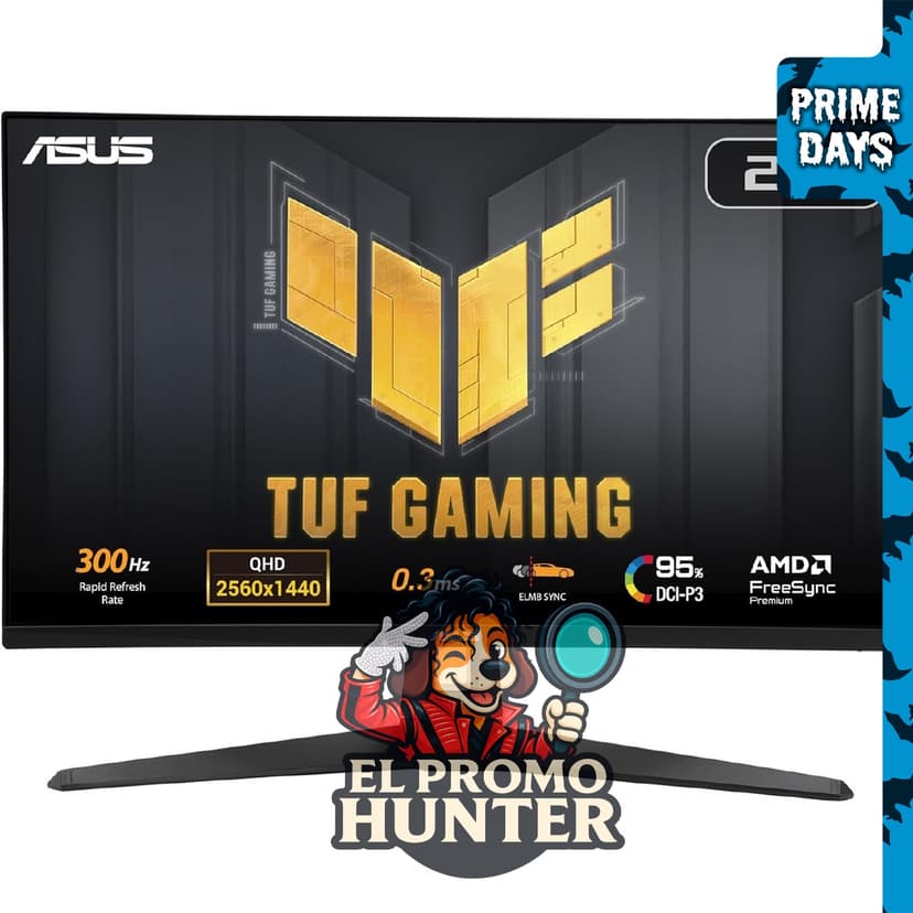 Monitor ASUS TUF Gaming de 27" (VG27AQM5A) QHD (2560x1440), 300Hz, IPS, 0.3ms, altavoz, 95% DCI-P3.