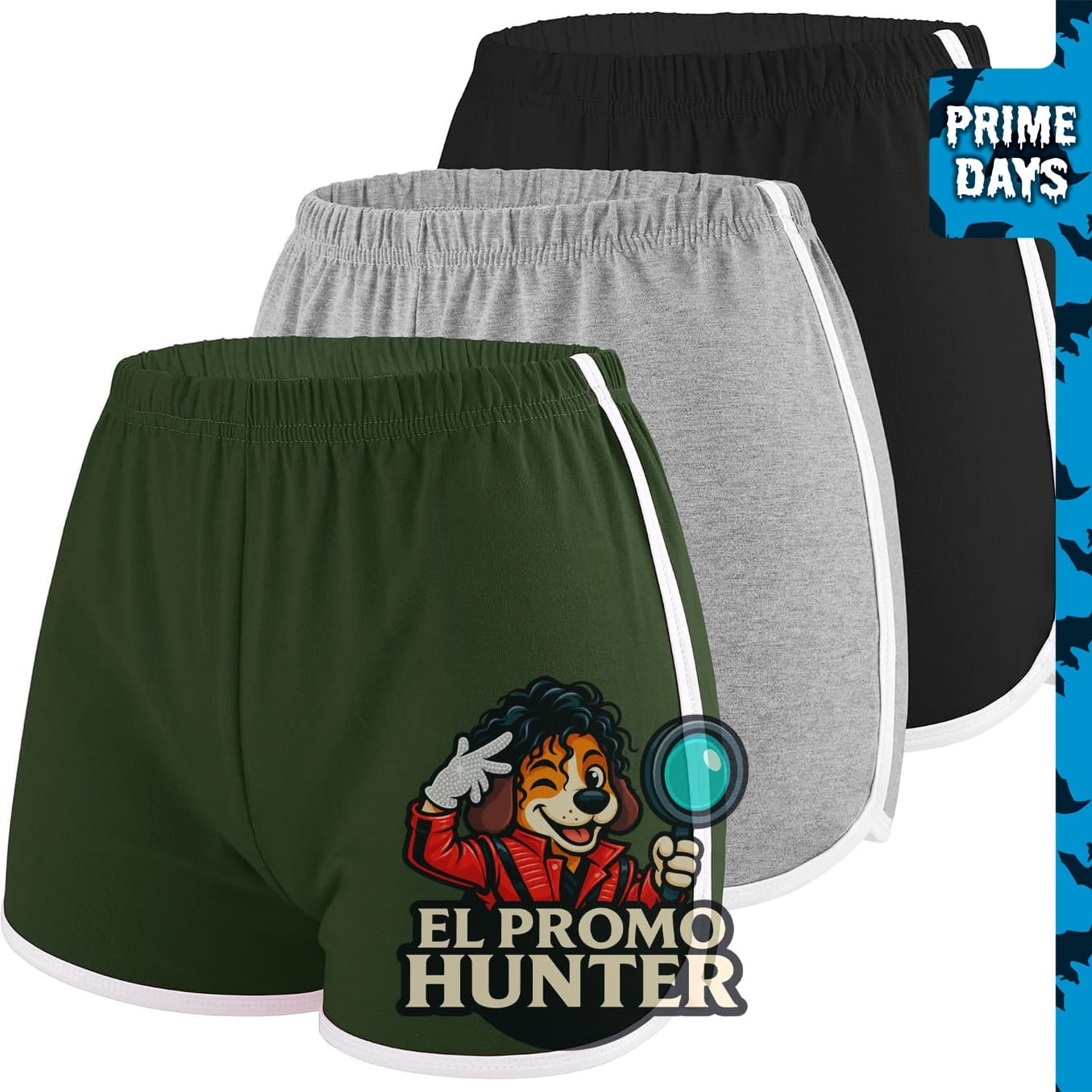 Paquete de 3 pantalones cortos deportivos de algodón para mujer, adecuados para yoga y danza.