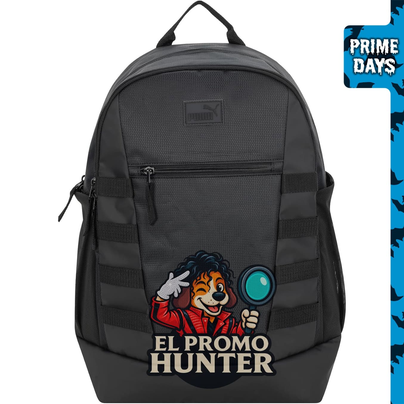 PUMA Mochila Fluid en Performance Airmesh, con funda para laptop y correas ajustables acolchadas.