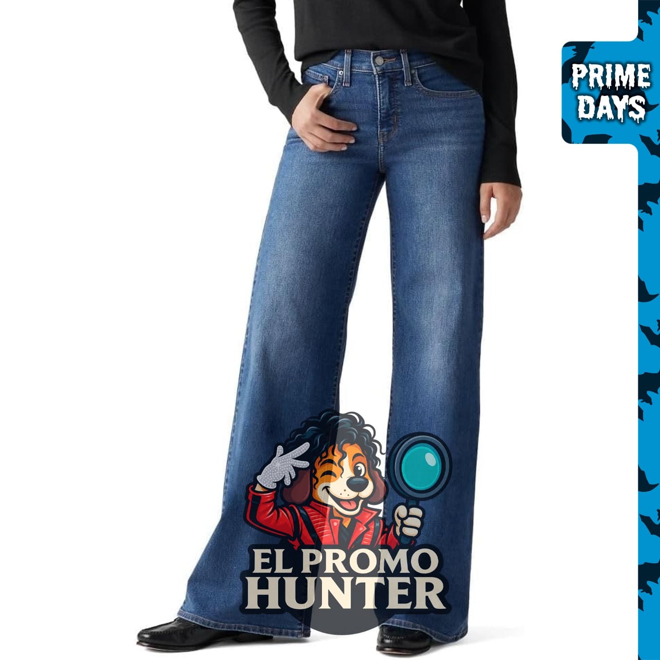 Levi's Women's 318 Shaping Wide-Leg Jeans, jeans de pierna ancha para mujer.