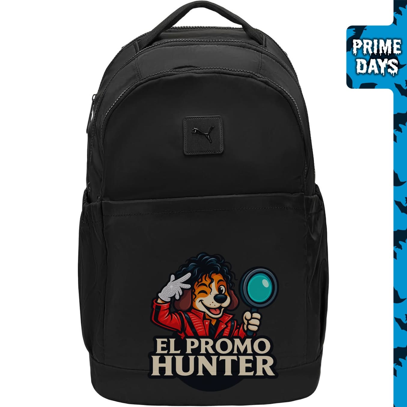 PUMA Mochila de nailon para mujer con compartimento para laptop, correa de equipaje y clip para llaves.