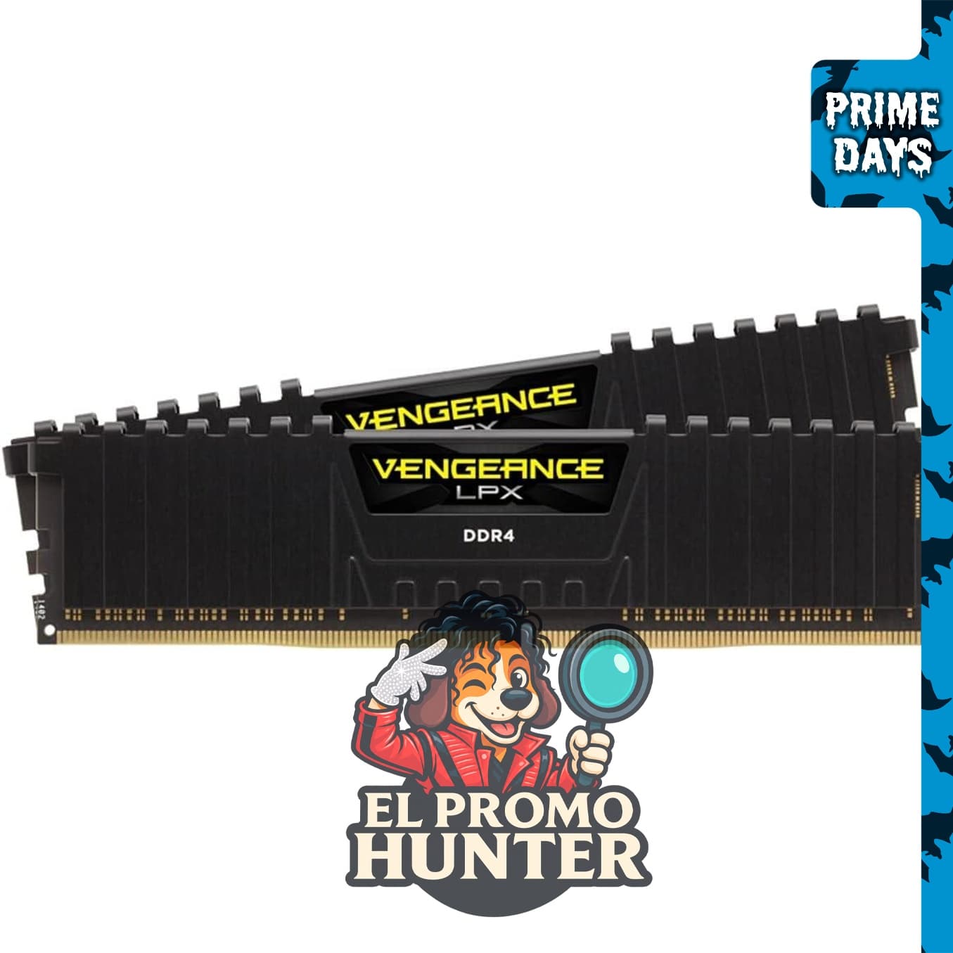 CORSAIR Vengeance LPX DDR4 RAM 16 GB (2 x 8 GB) hasta 3200 MHz CL16-20-20-38 1.35V.