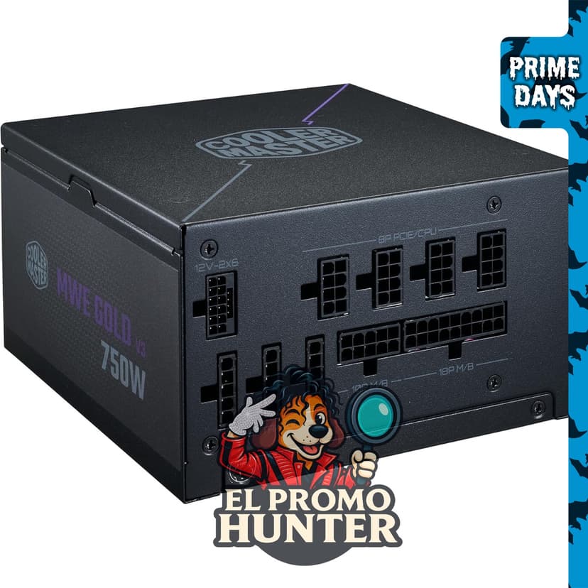 Fuente de poder Cooler Master MWE Gold 750 V3, compatible con PCIe 5.1.