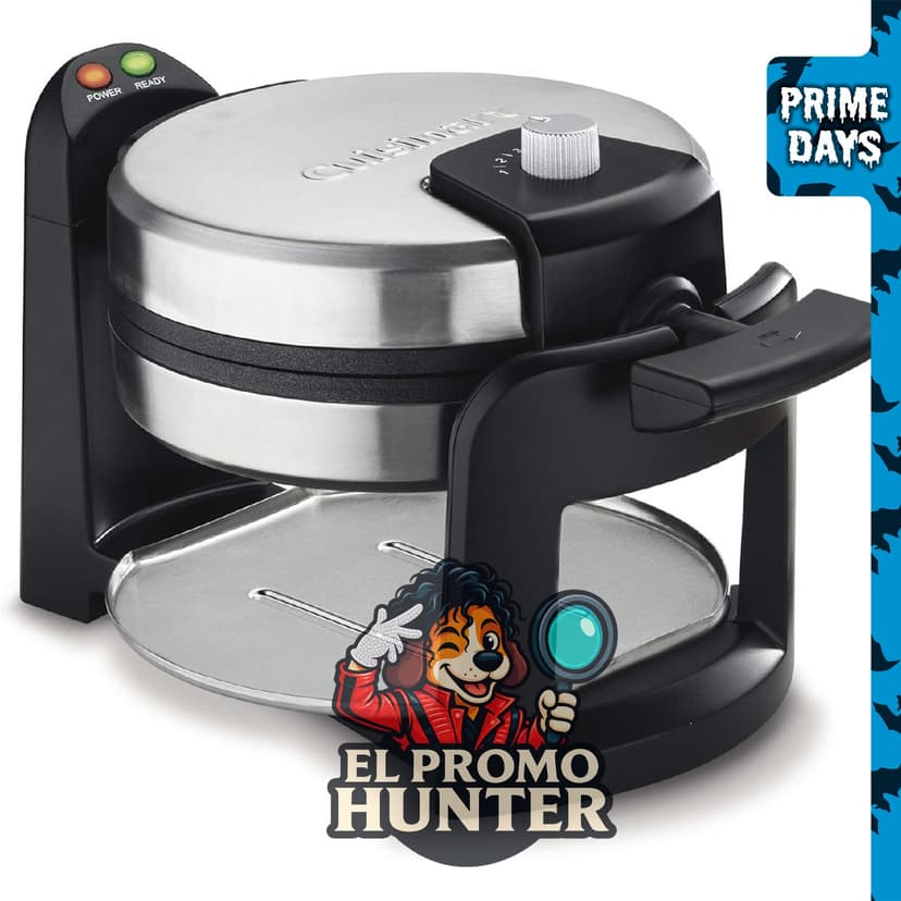Cuisinart Flip Belgian Waffle Maker, acero inoxidable, capacidad de 1" (2.54 cm) de grosor.