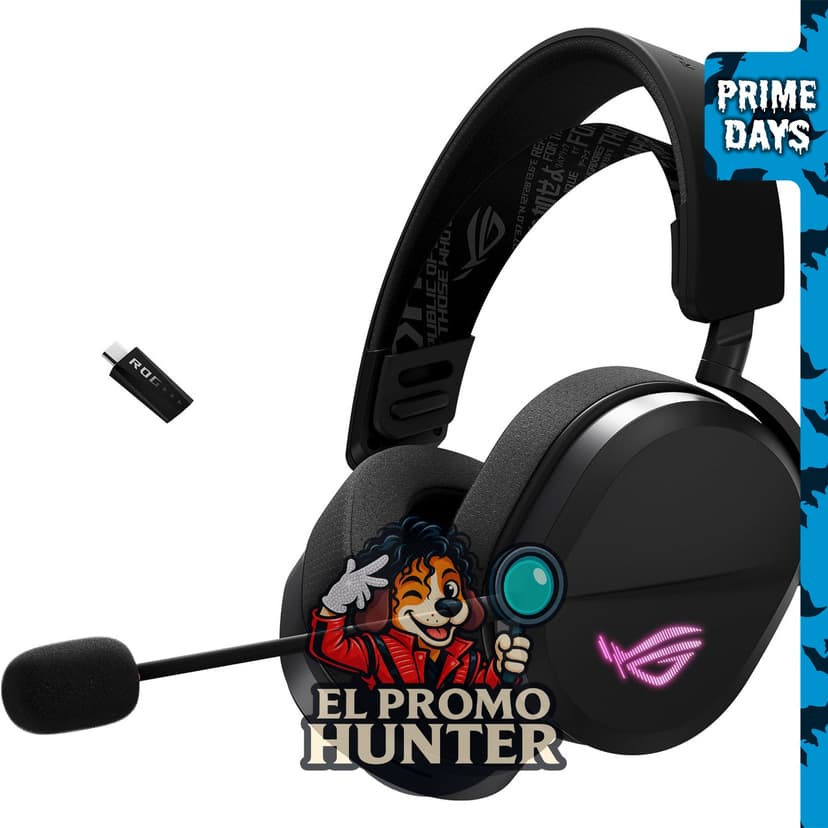 ASUS ROG Pelta Auriculares Gaming Inalámbricos con Micrófono Desmontable - Negro