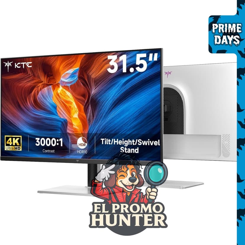 KTC Monitor 4K UHD de 32" (81 cm) con panel HDR VA.
