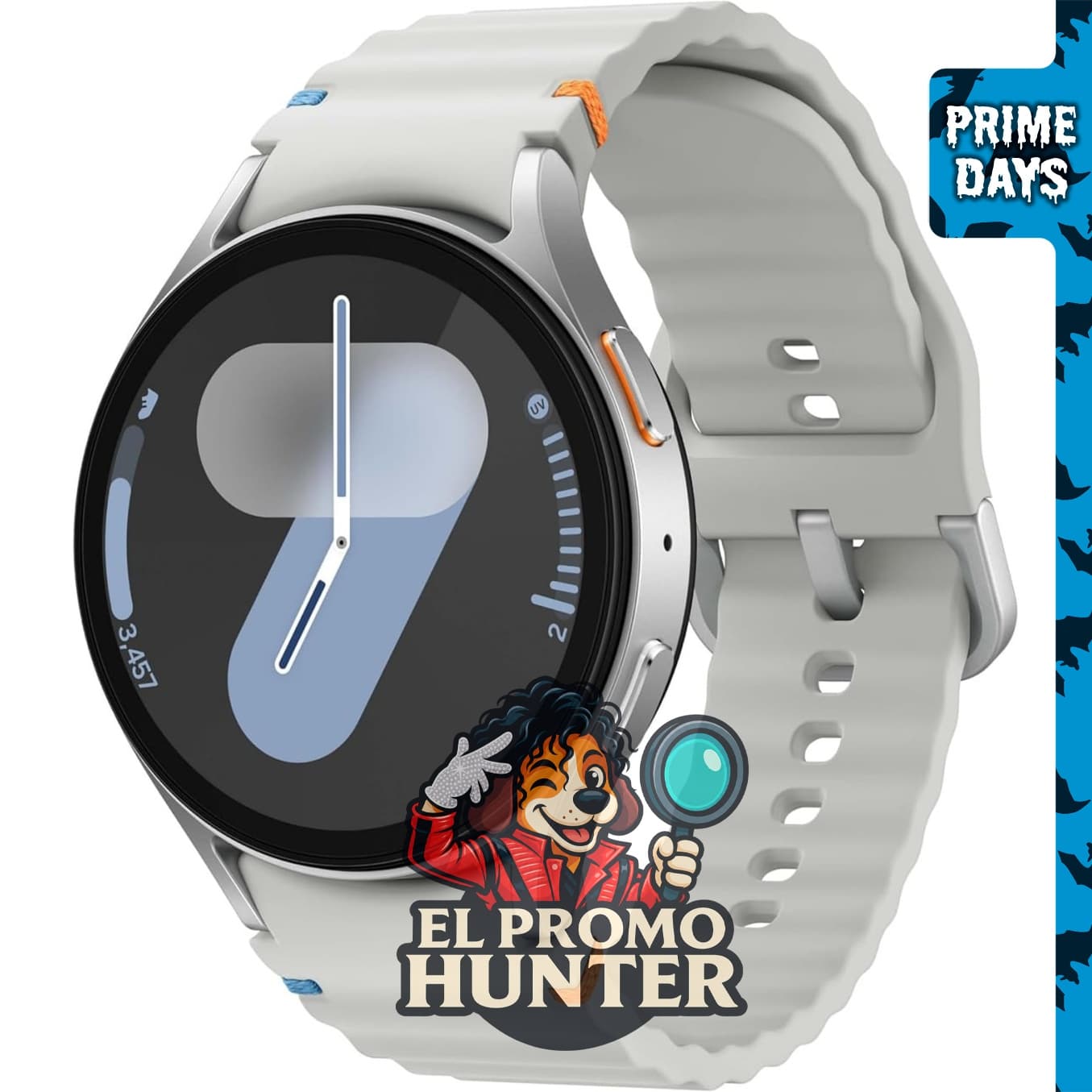 Samsung Galaxy Watch 7, smartwatch de 1.732" con Bluetooth, seguimiento de frecuencia cardíaca y monitor de sueño.