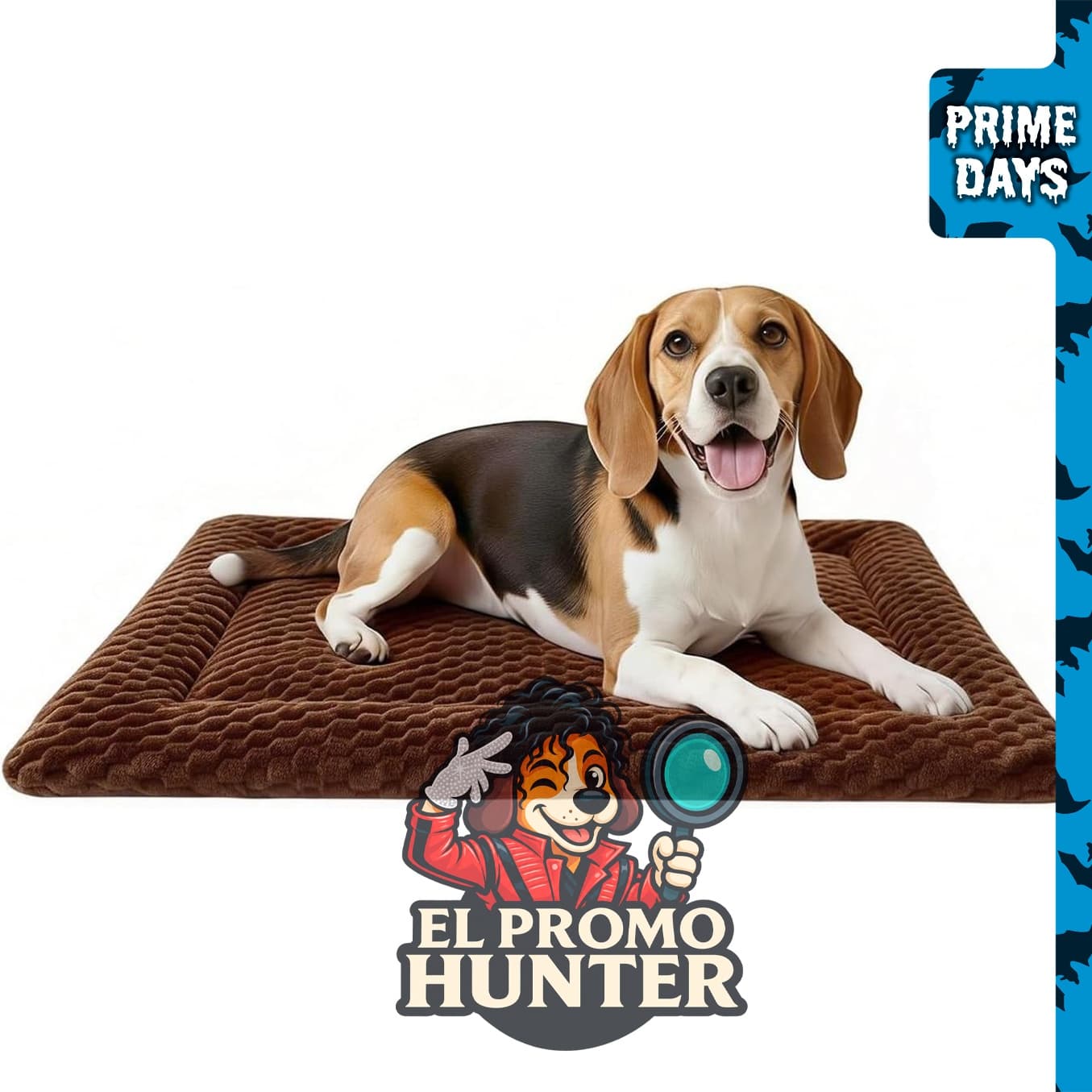 Tapete de cama para perro COMPAWNY, de doble cara, lavable a máquina, adecuado para perros medianos.