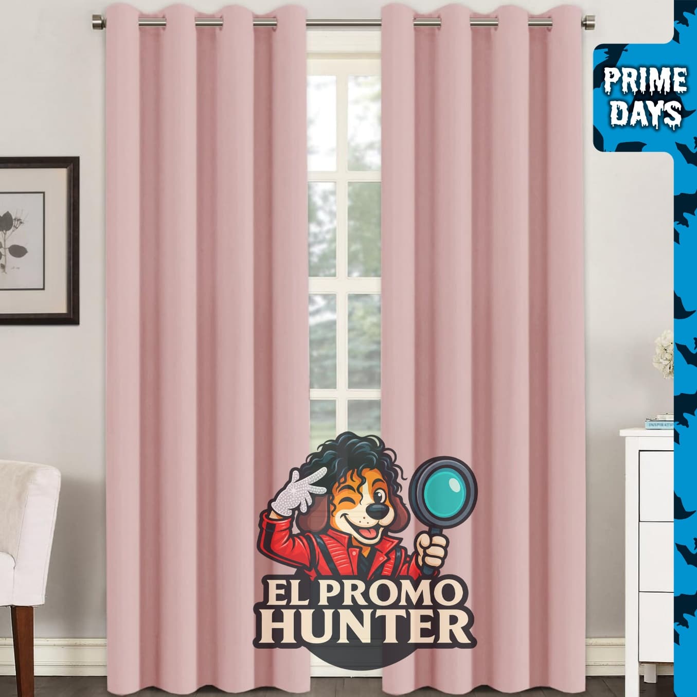 H.VERSAILTEX cortina blackout extralarga de 52" x 96" (132 x 244 cm) con aislamiento térmico, color rosa bebé.
