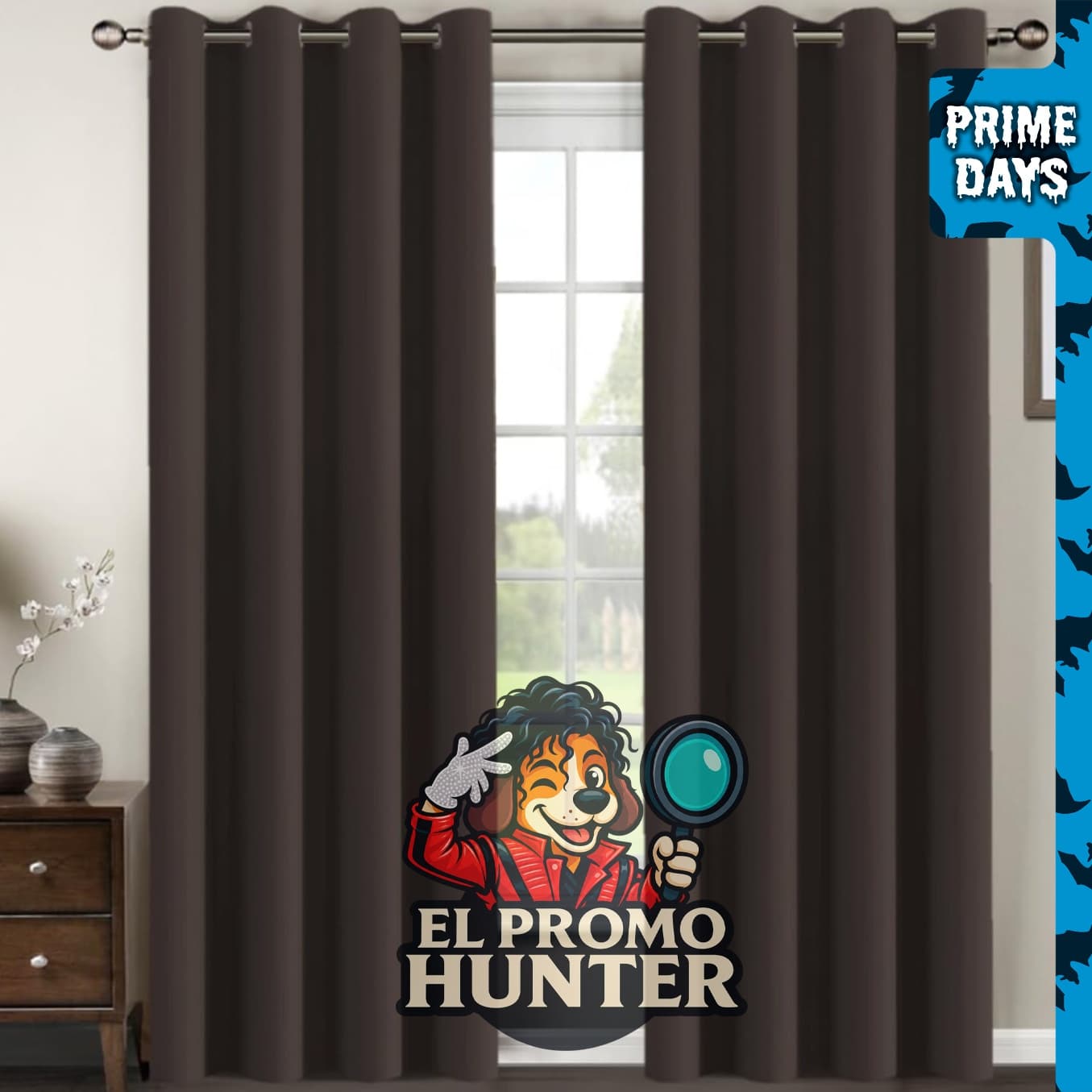 H.VERSAILTEX Cortinas blackout extralargas de 52" x 96" (132 cm x 244 cm) con aislamiento térmico y ojales, color marrón chocolate.