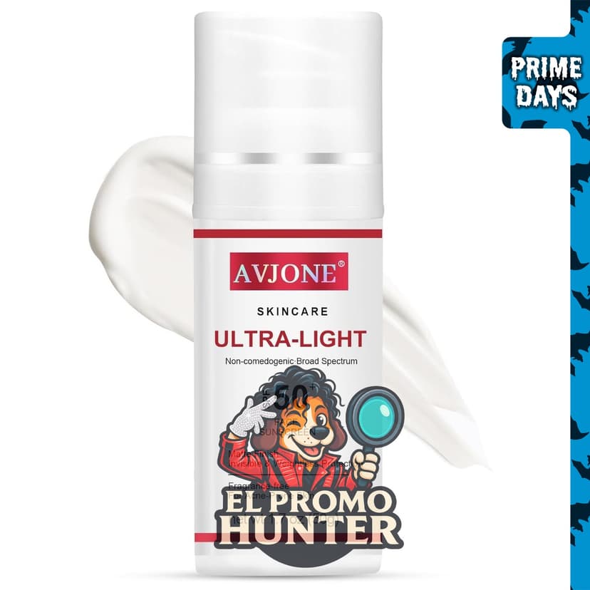 Protector solar facial SPF 50 con protección UVA/UVB de amplio espectro.