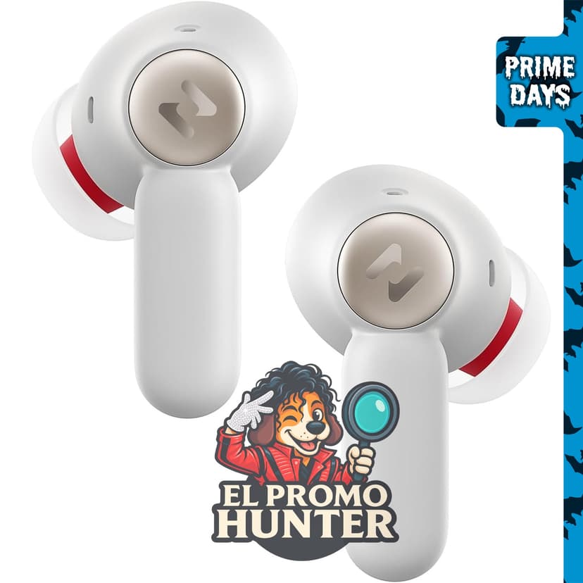 Havit Auriculares inalámbricos híbridos con cancelación activa de ruido, Bluetooth 6.0, 6 micrófonos ENC, audio espacial 3D.