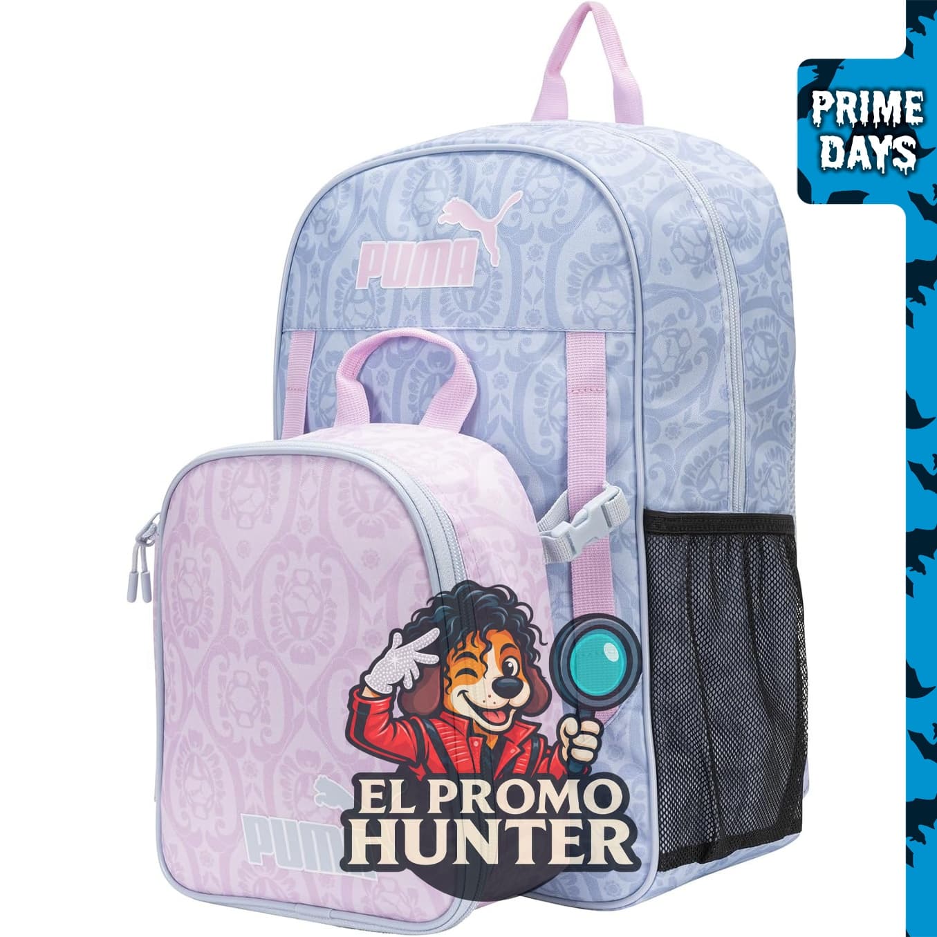 PUMA Kit de almuerzo y mochila Colony, incluye mochila y kit para alimentos.