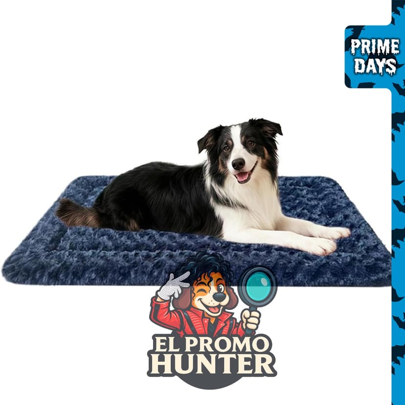 Tapete de cama para perro COMPAWNY, de doble cara, lavable a máquina, 35 x 23 pulgadas (89 x 58 cm).