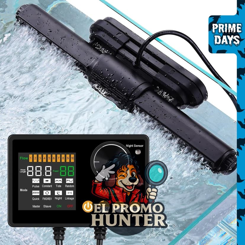 Hygger generador de olas inteligente para acuarios, bomba de circulación ajustable con 6 modos.