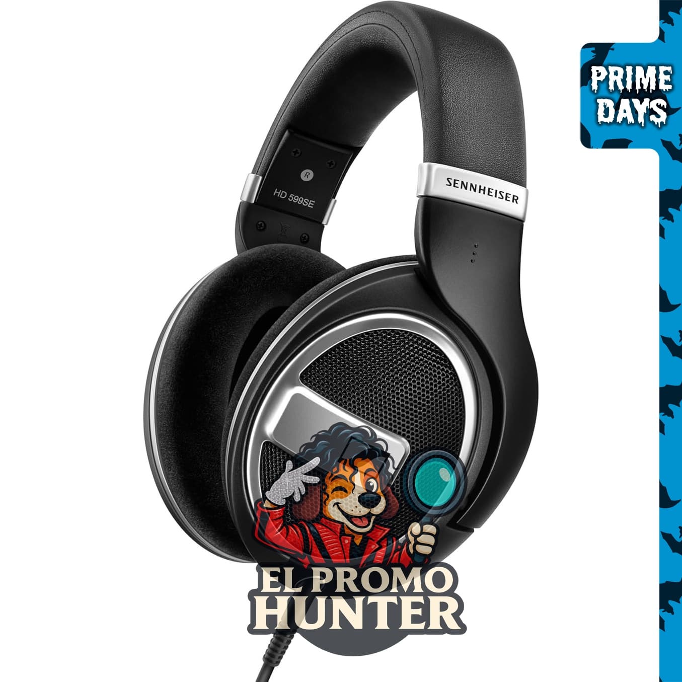 Sennheiser HD 599SE Auriculares abiertos con cable para audiófilos, color negro.