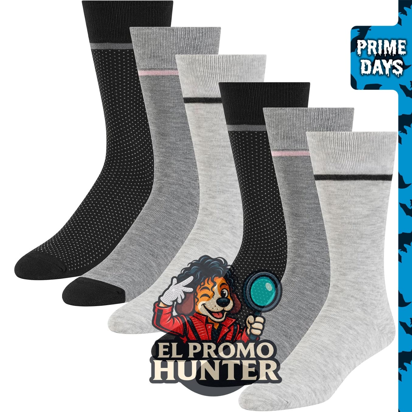 Ted Baker paquete de 6 calcetines de vestir sólidos para hombre.