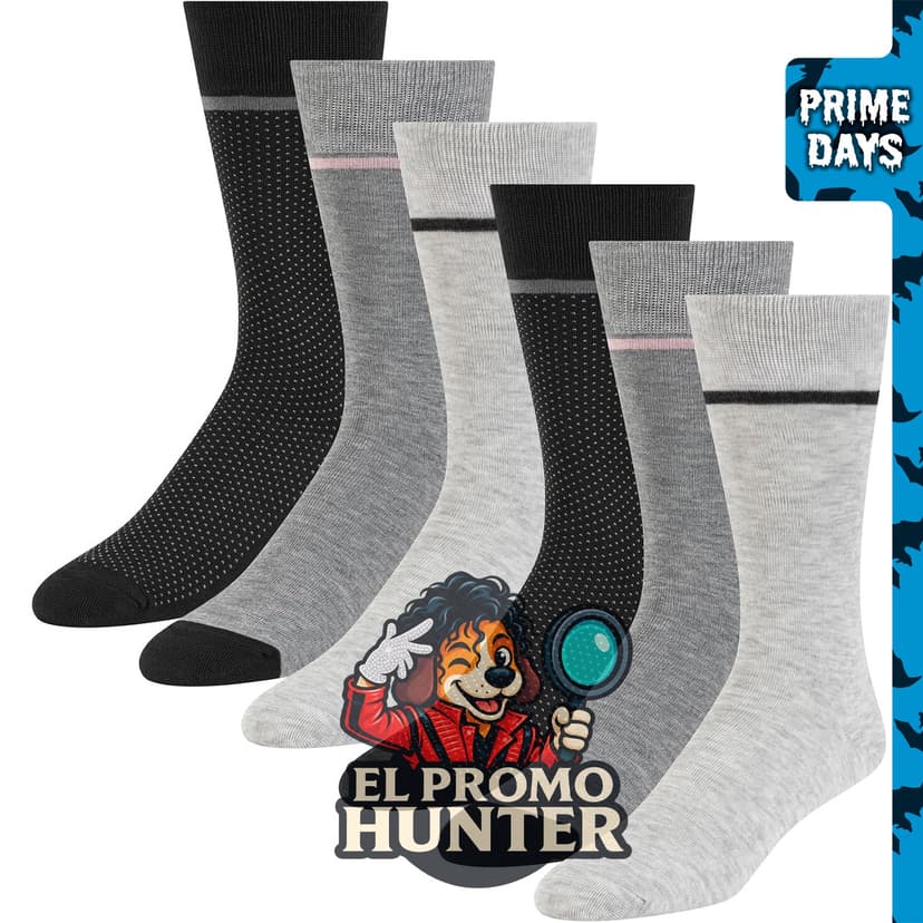 Ted Baker paquete de 6 calcetines de vestir sólidos para hombre.