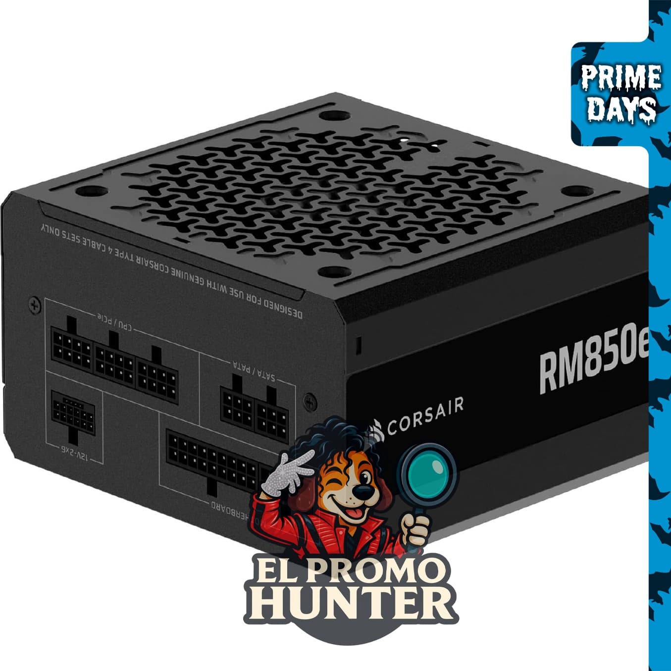CORSAIR RM850e (2025) Fuente de alimentación ATX modular, 850W, cumple con ATX 3.1 y PCIe 5.1.