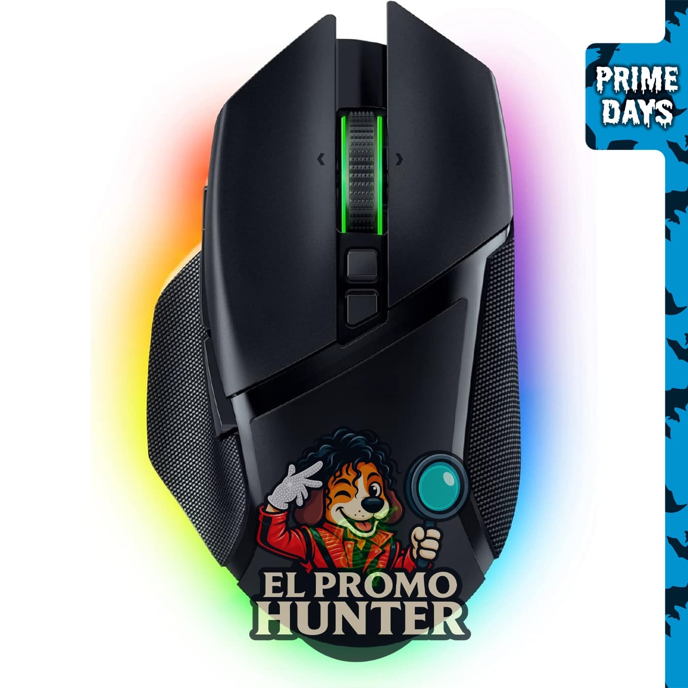 Razer Basilisk V3 Pro, mouse inalámbrico para juegos con RGB personalizable.