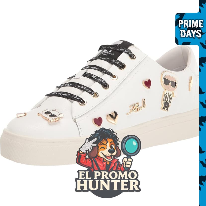Karl Lagerfeld Tenis Cate Pins para mujer, con cordones.