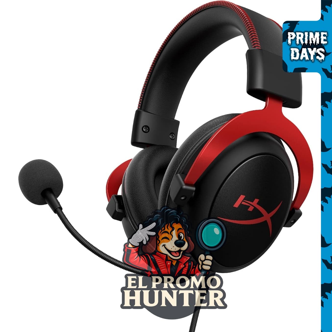 HyperX Cloud II - Auriculares para juegos con sonido envolvente 7.1.